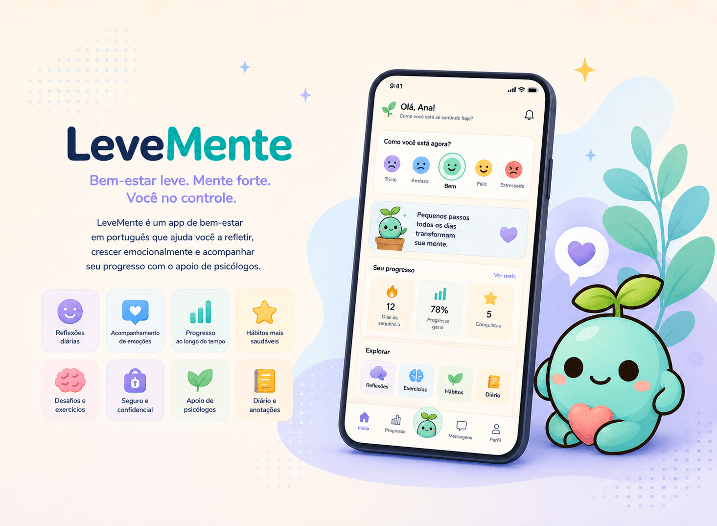 LeveMente — app preview