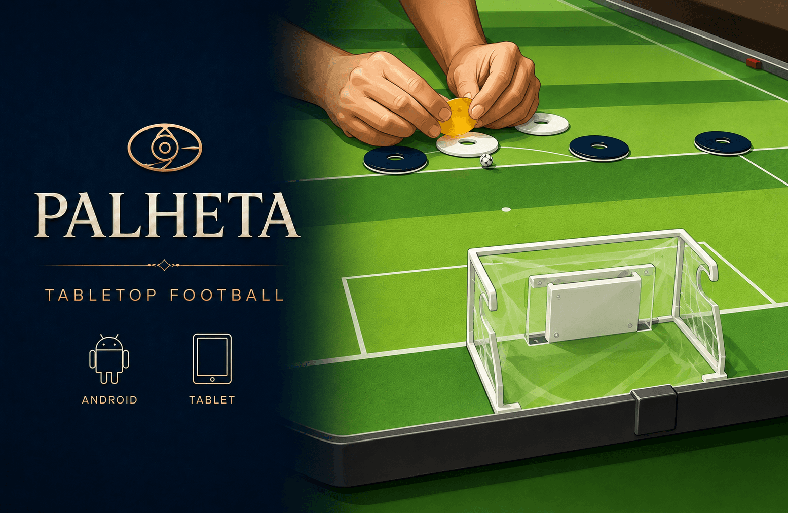 Palheta — tabletop football match preview
